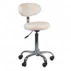 SBS Taboret kosmetyczny z oparciem BSDP 9934 biały