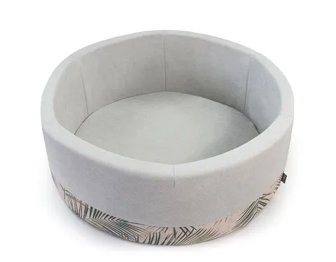 Basen okrągły JASNY SZARY+PALMY koło śr. 90 cm wys. 30 cm BEZ PIŁEK