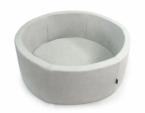 Basen okrągły JASNY SZARY koło śr. 90 cm wys. 30 cm BEZ PIŁEK