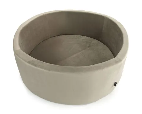 Basen okrągły BEŻOWY VELVET koło śr. 90 cm wys. 30 cm BEZ PIŁEK