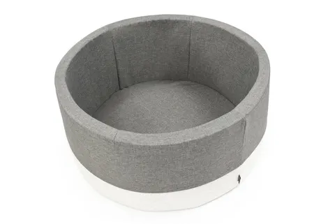 Basen okrągły SZARY+EKO koło śr. 90 cm wys. 40 cm BEZ PIŁEK