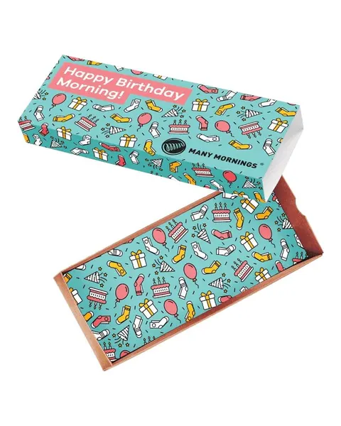 Pudełko prezentowe HAPPY BIRTHDAY GIFT BOX niebieskie | Many Mornings