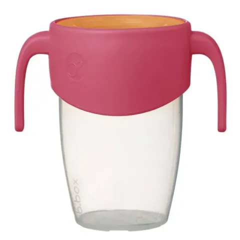Kubek 360 do nauki picia dla dzieci treningowy niekapek STRAWBERRY SHAKE | b.box