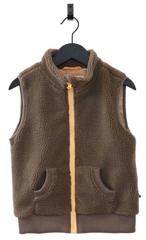 Kamizelka polarowa DARK GREY / YELLOW ocieplacz z polaru