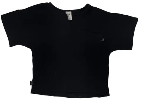 Koszulka 082-24 MUSLIN T-SHIRT / BLACK - GOTS