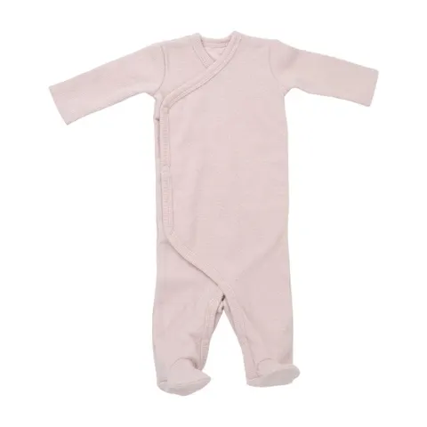 Rampers kopertowy Jumper Nomad Rib Basic TAN różowy prążek
