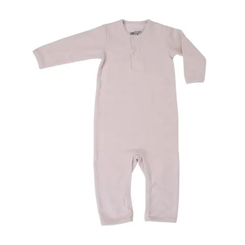Rampers Jumper Nomad Rib Basic TAN różowy prążek