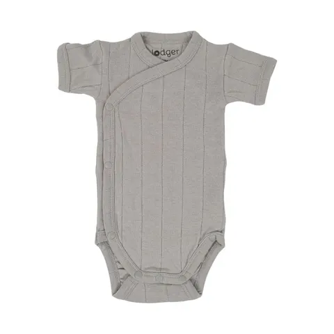 Body kopertowe z krótkim rękawem MIST szare Romper Tribe Solid SS