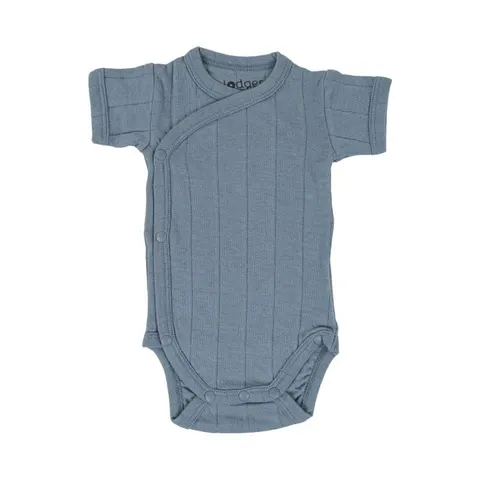 Body kopertowe z krótkim rękawem OCEAN niebieskie Romper Tribe Solid SS