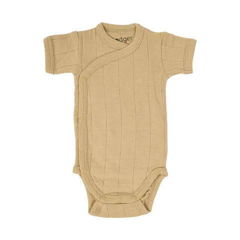 Body kopertowe z krótkim rękawem SAND żółte Romper Tribe Solid SS