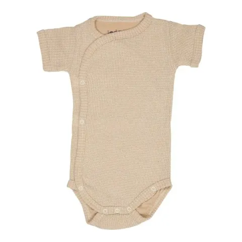 Body kopertowe z krótkim rękawem IVORY jasno beżowe Romper Ciumbelle SS