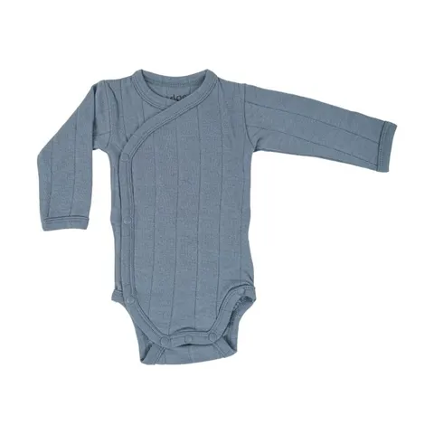 Body kopertowe z długim rękawem OCEAN niebieskie Romper Tribe Solid LS