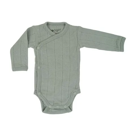 Body kopertowe z długim rękawem SILT GREEN zielone Romper Tribe Solid LS
