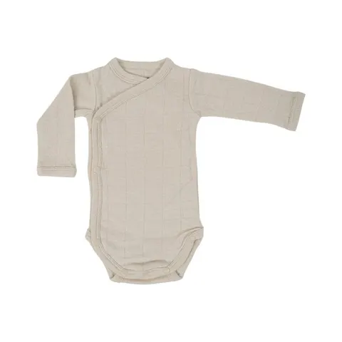 Body kopertowe z długim rękawem BIRCH śmietankowe Romper Tribe Solid LS