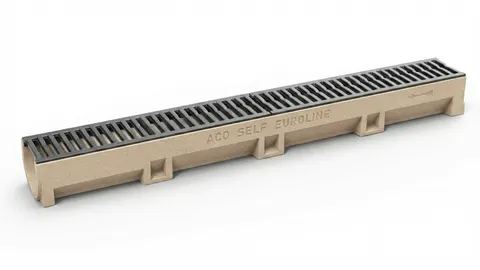 Kanał B125 ACO Euroline ruszt żeliwny, L50cm