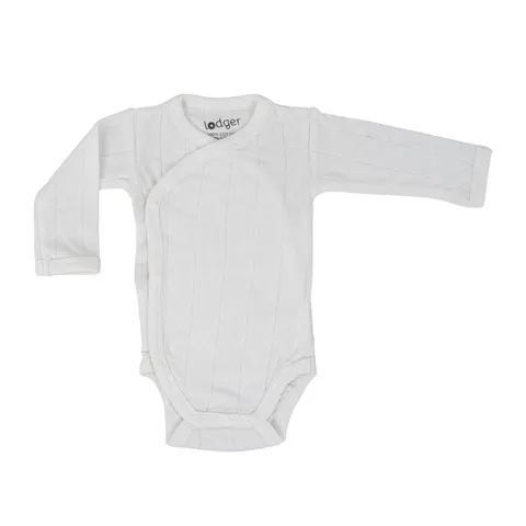 Body kopertowe z długim rękawem CLOUD DANCER białe Romper Tribe Solid LS