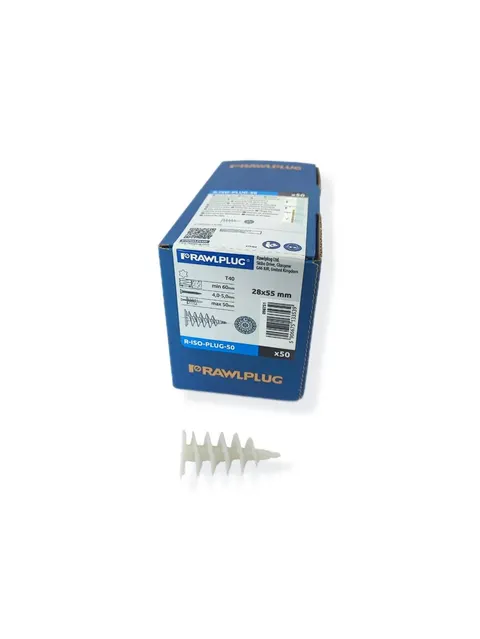 Rawlplug - R-ISO-PLUG-50 - kołek spiralny do styropianu 50 mm op. 50 sztuk