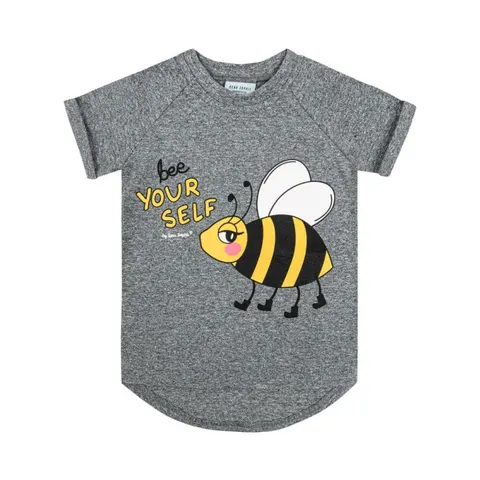 T-Shirt PSZCZÓŁKA MELANŻ - BEE MELANGE GREY / T-SHIRT
