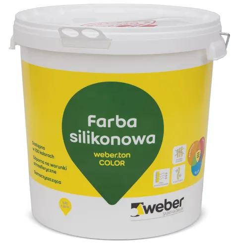 Farba dyspersyjna silikonowa WEBER.ton color, 25 kg