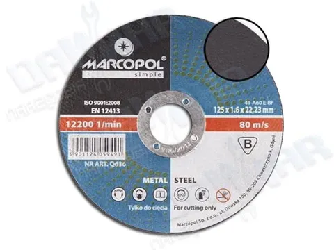 Tarcza metal INOX 125x1 mm S-71685 PERFECT