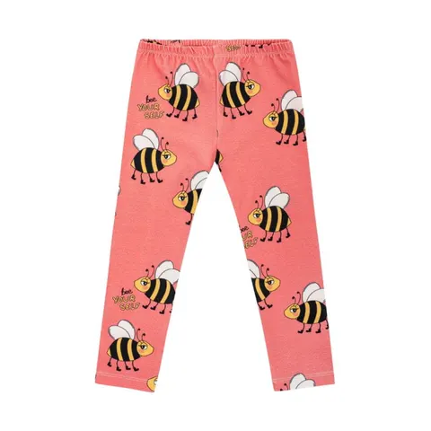 Legginsy PSZCZÓŁKA RÓŻ - BEE PINK / LEGGINGS