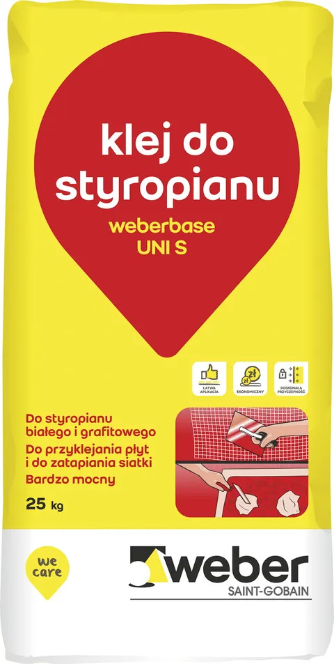 Klej do siatki i styropianu WEBERbase UNI S