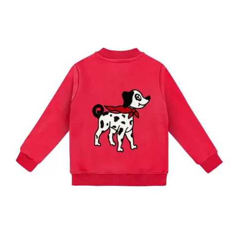 Bomberka DALMATYŃCZYK CZERWONY - DALMATIAN RED / BOMBER JACKET