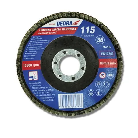 Tarcza listkowa DEDRA gr. 36 125x22 mm