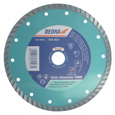 Tarcza diamentowa Turbo 125/22,2mm do cięcia betonu Dedra