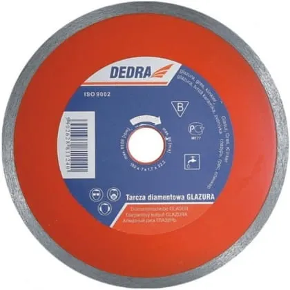 Tarcza diamentowa 250mm/25,4mm cięcia do płytek ceramicznych Dedra