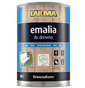 LAKMA emalia do drewna popiel- połysk 0,8 l