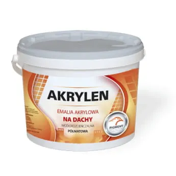 Emalia PIGMENT AKRYLEN na dach 5L czerwona