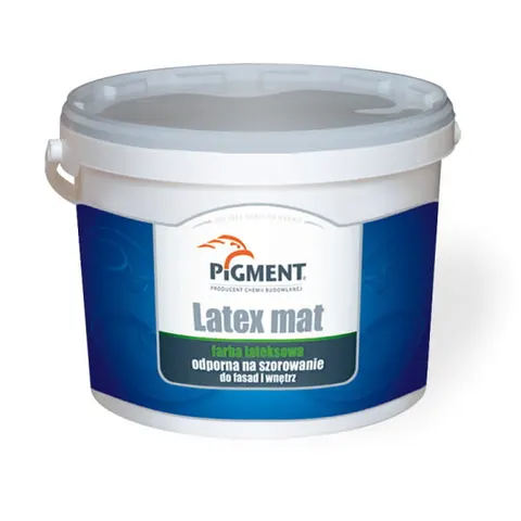 Farba PIGMENT LATEX MAT lateksowa 5L biała mat