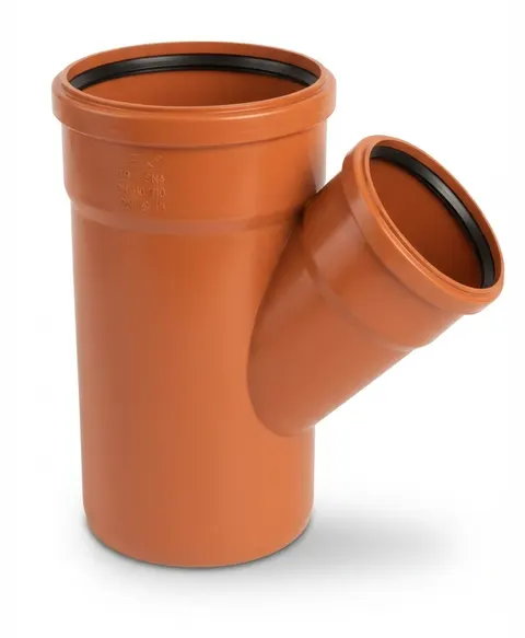 Trójnik PVC-U kanalizacyjny 200x110/45°, SN10