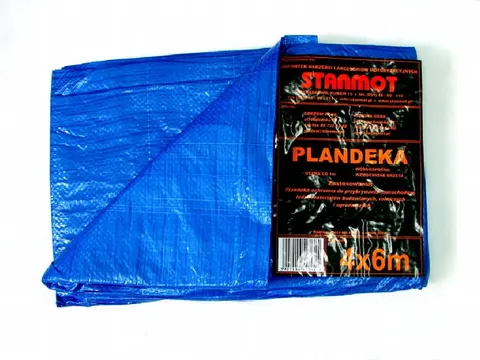 Plandeka 60/70g niebieska 3x4m
