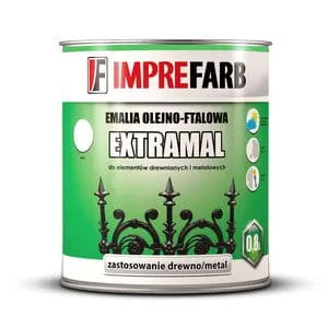 Emalia EXTRAMAL 0,8L popielata IMPREFARB