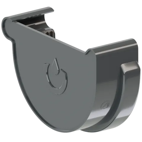 Krop PVC Denko prawe 130 RAL 8019 (brąz)