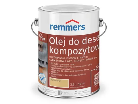 Olej do desek kompozytowych brązowy 2,5L Remmers