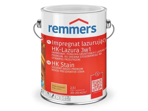Impregnat Remmers lazurujący HK-Lazura 3w1 2,5L platynowy