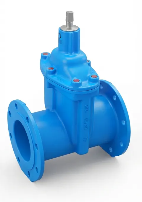 Zasuwa kołnierzowa DN 100 do wody, długa F5, HAWLE typ 4700 E1