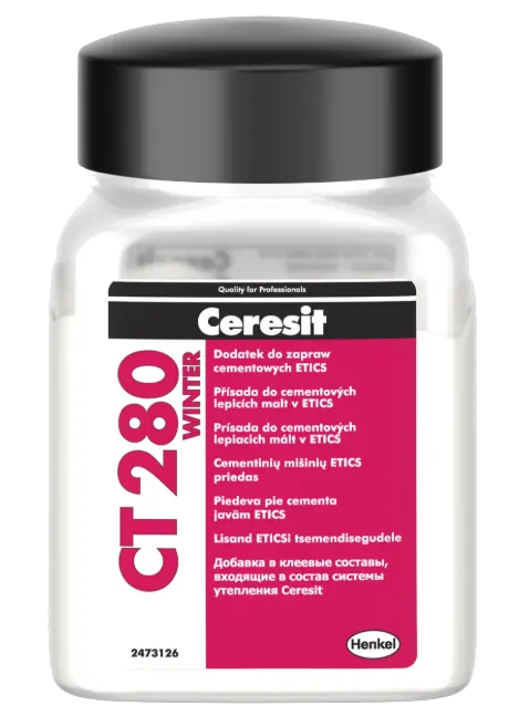 Ceresit CT 280 Winter, 250 g, dodatek do zapraw cementowych ETICS
