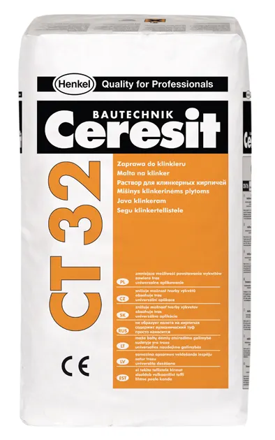 Ceresit CT 32 grafit, 25 kg, zaprawa do murowania i spoinowania klinkieru