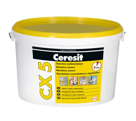 Ceresit CX 5 EXPRESS, wiadro 2 kg, zaprawa szybkowiążąca, czas wiązania 5min