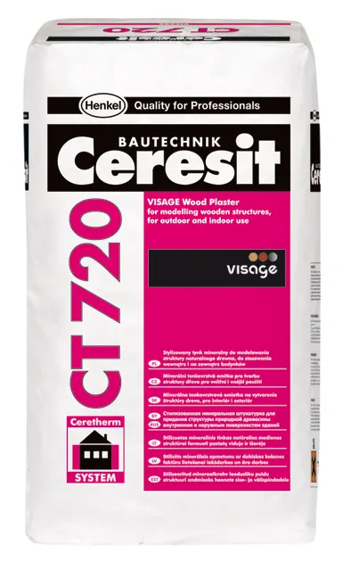 Ceresit CT 720 VISAGE, 25 kg, tynk mineralny "Drewno"
