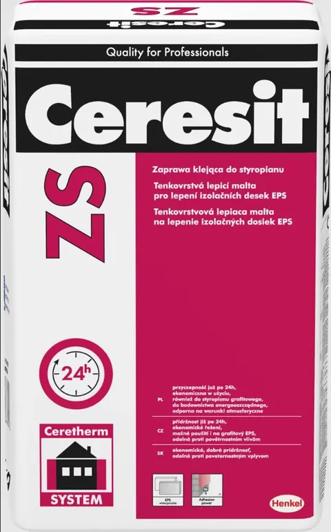 Ceresit ZS, 25 kg, zaprawa klejąca do styropianu
