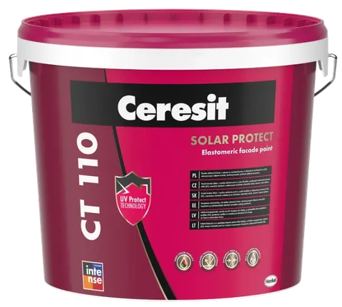 Ceresit CT 110 SOLAR PROTECT baza do kolorowania, 14 l, elastomerowa farba elewacyjna