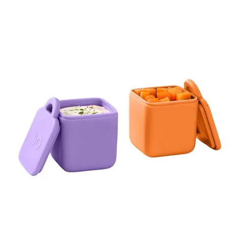 OmieDip 2 szczelne pojemniczki PURPLE ORANGE | OMIE