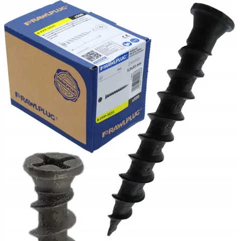 Wkręty do płyt karton gips Rawlplug 5 x 35 mm 500 szt.