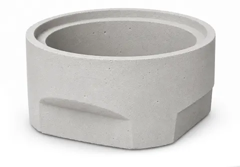 Wpust betonowy 450 dno 2a bez odpływu, H280 mm