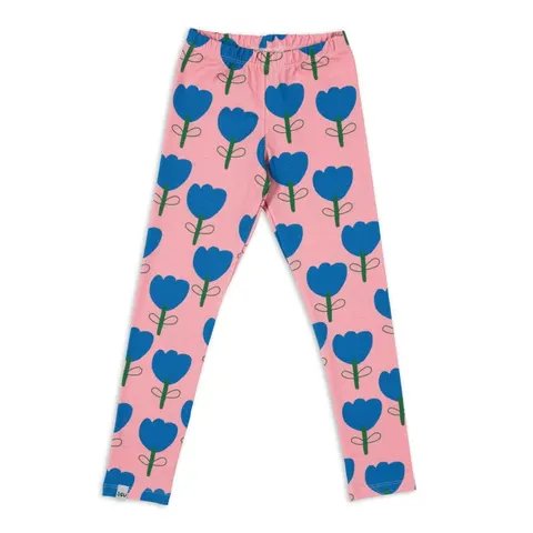Legginsy LEGGINGS BLUE FLOWER